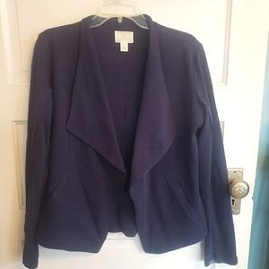 Caslon Navy Knit Blazer Size Medium